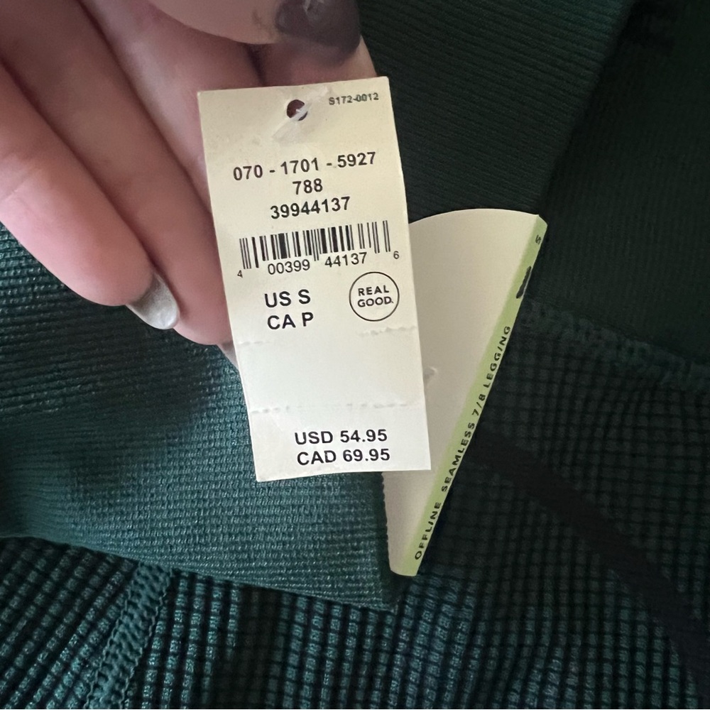 Offline by aerie Textured Leggings - Forest Green - Picture 5 of 7